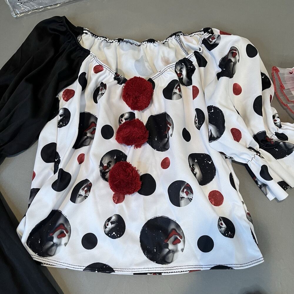 Kreepy Klown (Clown) Halloween Costume Women’s Adult Medium (8-10) Excellent - Picture 8 of 11